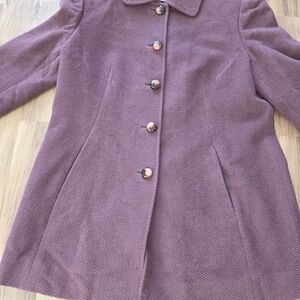Elegant Women's Purple Coat